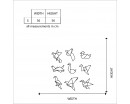 Origami Crane Wall Decal Modern Animal Wall Decals Vinyl Decors